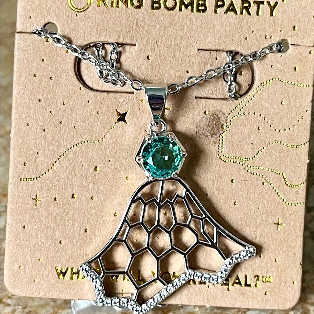 Bomb Party Poseidon Collection RBP2574 The Siren’s Fin Necklace HTF